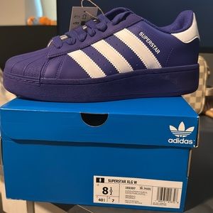 Adidas Superstar XLG W Size 8.5 Purple